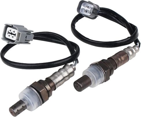 AutoRound 234-9005 234-4125 مستشعر الأكسجين لأسفل/يتوافق مع 2002-2004 Honda CR-V 2.4L (مجموعة من 2) in Saudi Arabia