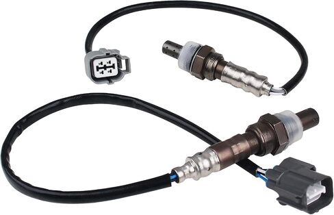AutoRound 234-9005 234-4125 مستشعر الأكسجين لأسفل/يتوافق مع 2002-2004 Honda CR-V 2.4L (مجموعة من 2) in Saudi Arabia