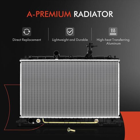 A-Premium Engine Coolant Radiator Assembly with Transmission Oil Cooler Compatible with Kia Rio Rio5 2007 2008 2009 2010 2011, 1.6L, Automatic Transmission, Replace# 25310-1G061 in Saudi Arabia