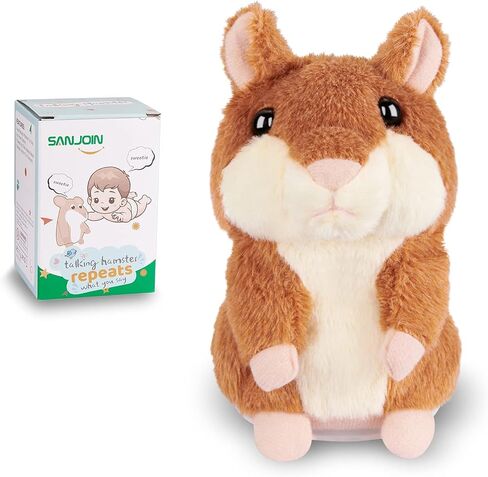 Kids Toddler Toys for Ages 2-4, Talking Hamster Repeats What You Say, Interactive Plush Repeating Toy for 2 3 4 5 6 8 Year Old Boy Girl Birthday Gift (Purple) in Saudi Arabia