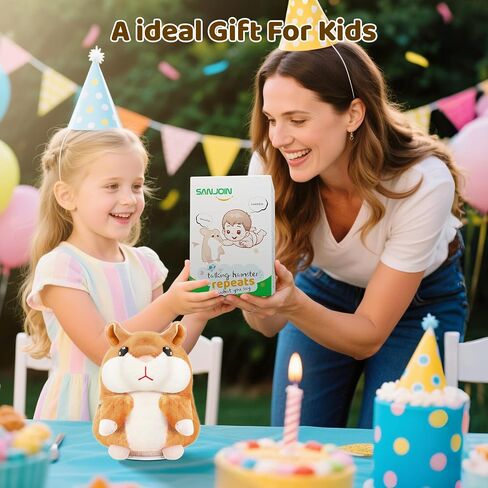 Kids Toddler Toys for Ages 2-4, Talking Hamster Repeats What You Say, Interactive Plush Repeating Toy for 2 3 4 5 6 8 Year Old Boy Girl Birthday Gift (Purple) in Saudi Arabia
