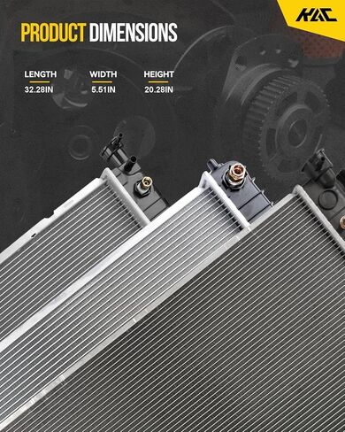 KAC Aluminium Core Complete Complete Compatiator متوافق مع C300 2008-2012 GLK350 2010-2012 SLK250 2012-2015 C350 2008-2012 ، استبدل CU13213 ، 2045002803 ، 2045004303 ، 2045001503 ، 2045000403 in Saudi Arabia