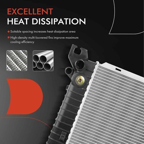 A-Premium Engine Coolant Radiator Assembly with Oil Cooler Compatible with Chevrolet Silverado 1500 & GMC Sierra 1500, 2016-2018, 5.3L in Saudi Arabia
