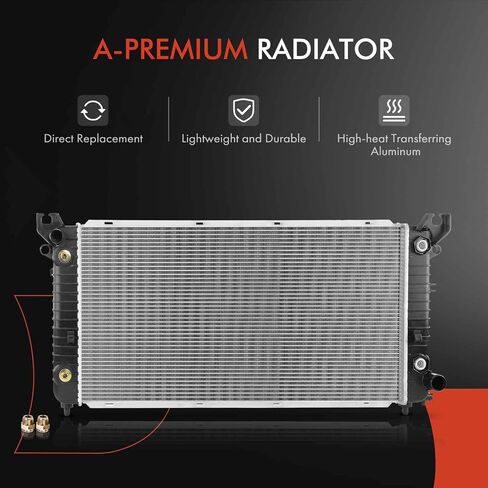 A-Premium Engine Coolant Radiator Assembly with Oil Cooler Compatible with Chevrolet Silverado 1500 & GMC Sierra 1500, 2016-2018, 5.3L in Saudi Arabia