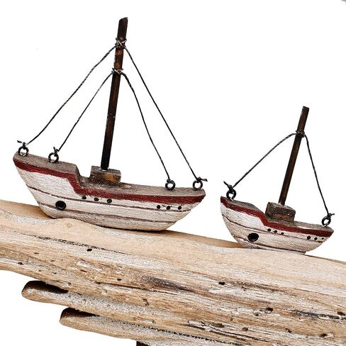 Morning View Sailboat Wall Decor Wood Nautical Sailing Ship Wall Art Hanging Wall Sculpture Decorative Coastal Themed Ornaments Rustic Beach Ocean Decor for Bathroom Home House 11.34 X 9.75 Inch in Saudi Arabia