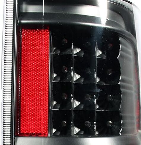 AKKON-لـ [Dual LED HALO RING] 09-14 F150 F-150 Pickup Truck Projector Projector Lights + LED Tail Light Set in Saudi Arabia