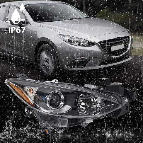 Huray Halogen Assembly Assembly for Mazda 3 2014 2015 2016 RH Projector Melector W/Plubs OE PACTORY PACTORY FOR MA2503144 Right Passenger Side in Saudi Arabia