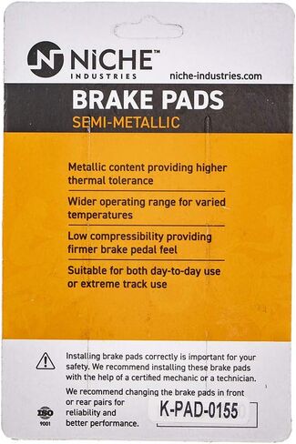 NICHE Brake Pad Set for KTM 125 SX 250 XCF-W EXC EXC-F SX-F SXS-F 200 XC 300 50313030200 Front Rear Semi-Metallic in Saudi Arabia