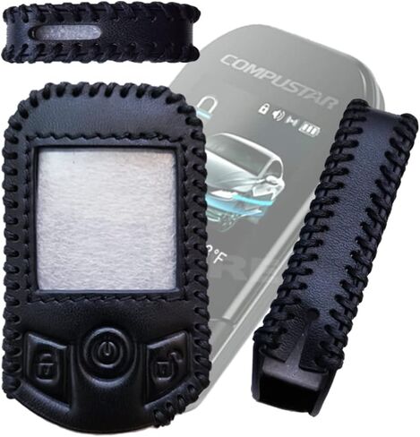 حالة جلدية لـ Compustar Pro T13 Compustar RFX-P2WT13-SF مفتاح Case Remote Case FOB ، Black (LC-T13) ، Black ، T13 in Saudi Arabia