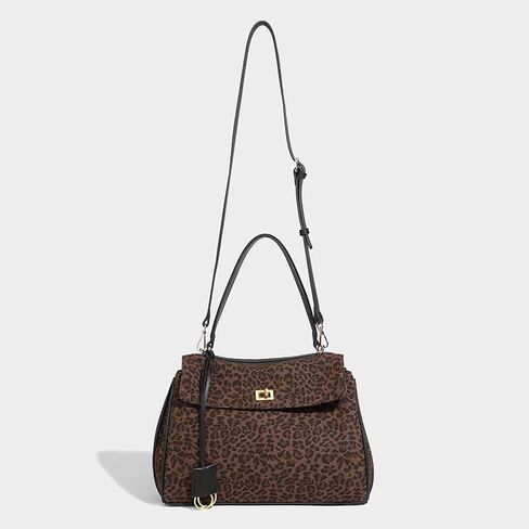 New Leopard Print Tote Bags for Women Large Capacity Travel Shoulder Purses, Women's Fashion Shopping Handbag in Kuwait
