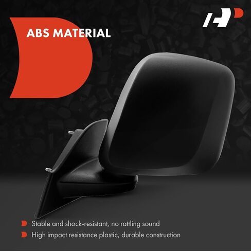 A-Premium Driver Side Manual Door Mirror - Compatible with Nissan NV200 2013-2021 & Chevrolet City Express 2015-2018 - Non-Heated Manual Folding Black Outside Rear View Mirror w/Turn Signal in Saudi Arabia