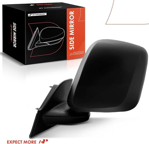 A-Premium Driver Side Manual Door Mirror - Compatible with Nissan NV200 2013-2021 & Chevrolet City Express 2015-2018 - Non-Heated Manual Folding Black Outside Rear View Mirror w/Turn Signal in Saudi Arabia