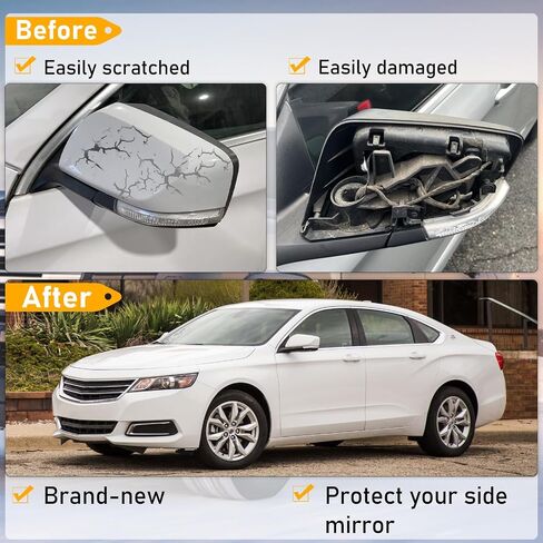 متوافق مع غطاء مرآة الباب الجانبي لبرنامج Chevy Impala ، 2014-2020،10 ، غطاء غلاف الإسكان Gen Impala Mirror للجانب الأيسر ، استبدال غطاء غطاء الرؤية الخلفية ، أبيض ، جهاز كمبيوتر واحد in Kuwait