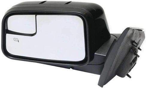 AutoShack Driver Mirror Power Smooth Heated Manual Folding Replacement for 2009-2011 Ford Edge 3.5L 3.7L V6 AWD FWD KAPFO1320370 in Saudi Arabia