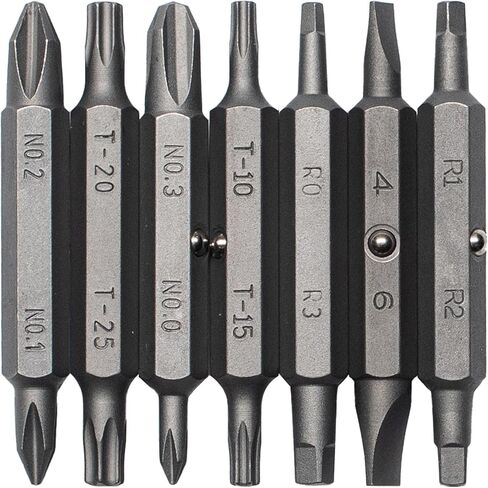 MEGAPRO® Replacement Bit Pack - The Tamperproof | 7 double-ended bits | Security Bits | 2" Hex Pin, Torx Pin, Spanner in Kuwait