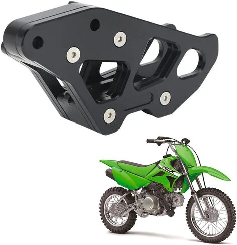 حارس دليل سلسلة المصنع لـ Kawasaki KLX110 / KLX110L 2010-2025 | يحل محل OEM الجزء 12053-1460 (أسود) in Kuwait