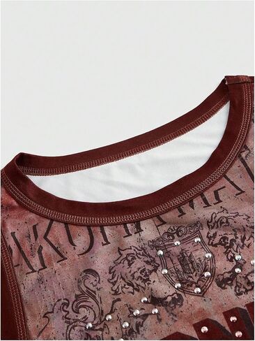 Milumia Women's Y2k Letter Figure Graphic Tank Top Grunge Punk Sleeveless Tops Festival in Saudi Arabia