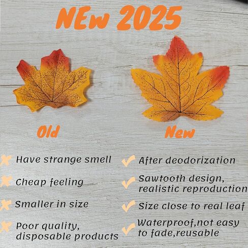 Fall Leaves Fake Artificial Maple Leaf Leaves for Table Home Events Crafts Fall Party Wedding Thanksgiving Halloween Autumn Decorations 200pcs Red Gold Green Faux Fall 3.4" Decor in Kuwait