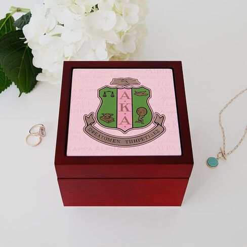 Cafepress AKA SHIELD MEMORY THEWSake Jewelry Box ، 5 "x5" x3.75 " in Saudi Arabia