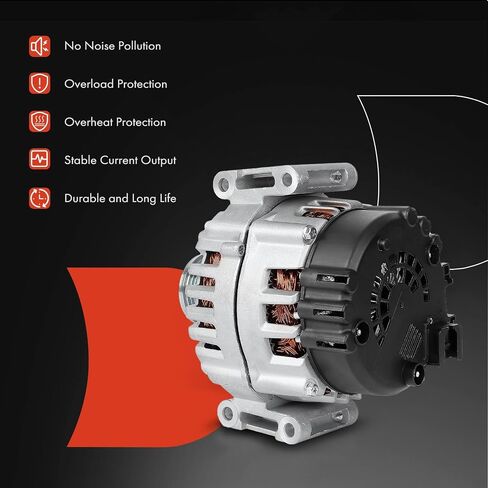 A-Premium Alternator Compatible with Mercedes-Benz NCV3 Series Sprinter 2500/Sprinter 3500 & Freightliner Sprinter 2500/Sprinter 3500, 2014-2017, 2.1L, 12V 200A 6-Groove Clutch Pulley Clockwise in Saudi Arabia