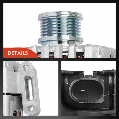 A-Premium Alternator Compatible with Mercedes-Benz NCV3 Series Sprinter 2500/Sprinter 3500 & Freightliner Sprinter 2500/Sprinter 3500, 2014-2017, 2.1L, 12V 200A 6-Groove Clutch Pulley Clockwise in Saudi Arabia