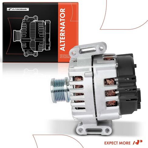 A-Premium Alternator Compatible with Mercedes-Benz NCV3 Series Sprinter 2500/Sprinter 3500 & Freightliner Sprinter 2500/Sprinter 3500, 2014-2017, 2.1L, 12V 200A 6-Groove Clutch Pulley Clockwise in Saudi Arabia
