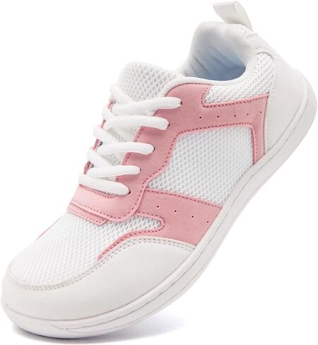 FUJEAK Barefoot Shoes Women Sneakers Walking Wide Toe Box Shoes Women Minimalist Zero Drop Shoe Breathable Fashion Sneakers Width Casual Light Gray US Size 7.5 in Saudi Arabia
