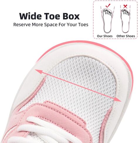FUJEAK Barefoot Shoes Women Sneakers Walking Wide Toe Box Shoes Women Minimalist Zero Drop Shoe Breathable Fashion Sneakers Width Casual Light Gray US Size 7.5 in Saudi Arabia