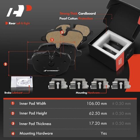 A-premium 12.99 بوصة (330 مم) حفر خلفي وحفر فرامل القرص المنقوش + مجموعة منصات السيراميك متوافقة مع نماذج BMW المختارة-528i ، 528i xDrive ، 535D ، 535D xDrive ، 535i ، 535i in Saudi Arabia
