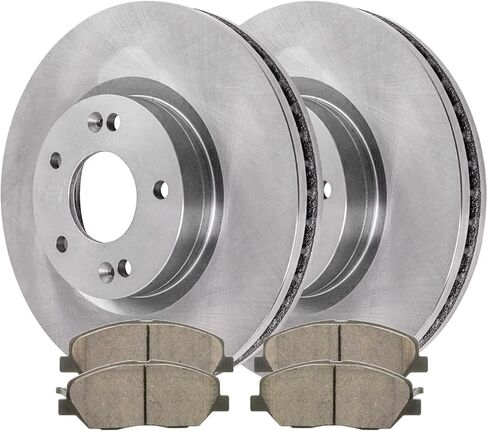 Autoshack Front Brake Kit Praking for 2013-2016 Hyundai Santa Fe 2.7L 3.3L V6 AWD FWD DISCRING BRAKE ROTORS مع منصات الفرامل الخزفية 11.7 "(298.0 مم) RSCD41491-41491-1202-2-4 in Saudi Arabia