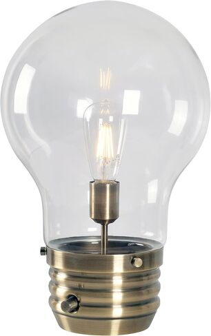 Kenroy Home 32463AB Edison Floor Lamp with Antique Brass Finish, Rustic Style, 71.5" Height, 11.438" Width, 11.438" Depth , Medium in Saudi Arabia