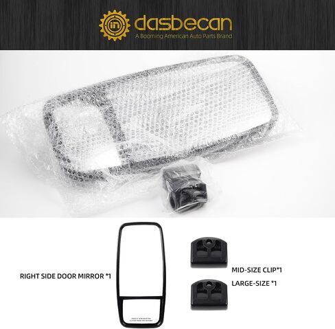 Dasbecan Passenger Side Mirror Compatible with 2008-2023 ISUZU NPR NPR-HD NQR NRR Outside Right Door Mirror Replace# 8980493140 in Saudi Arabia