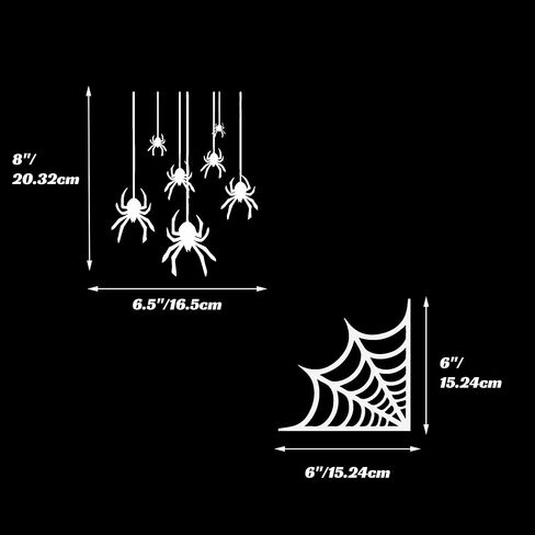 زاوية العنكبوت العسكري ملصق ملصق العنكبوت العنكبوت العنكبوت COBWEB لجدار شاحنة السيارة 2PACK (أبيض) ، XTR01222HP2 in Kuwait