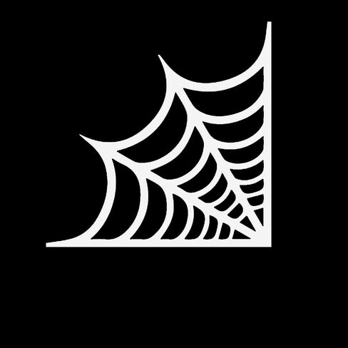 زاوية العنكبوت العسكري ملصق ملصق العنكبوت العنكبوت العنكبوت COBWEB لجدار شاحنة السيارة 2PACK (أبيض) ، XTR01222HP2 in Kuwait