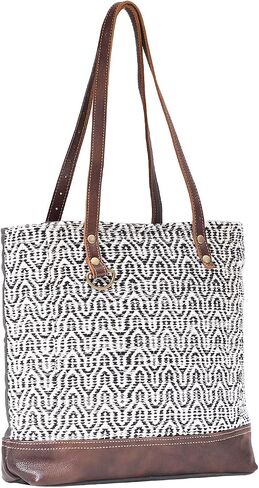 ميرا حقيبة Blissy Upcycled Canvas و Leather Bag S-1594 in Saudi Arabia