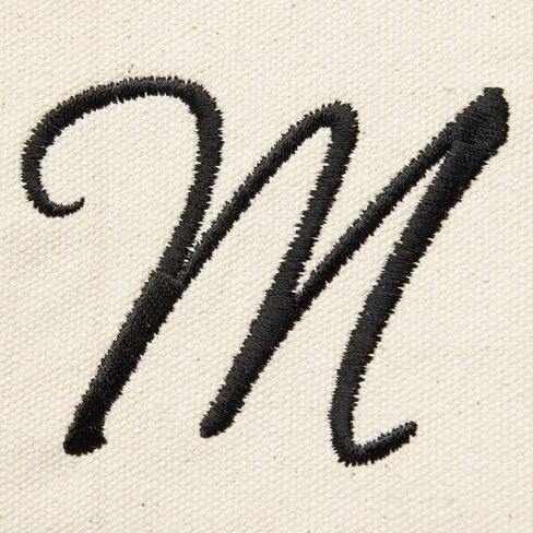 حقيبة Dalix monogram تجميل مخصصة للنساء تفتح أعلى رسالة سوداء A-Z in Saudi Arabia