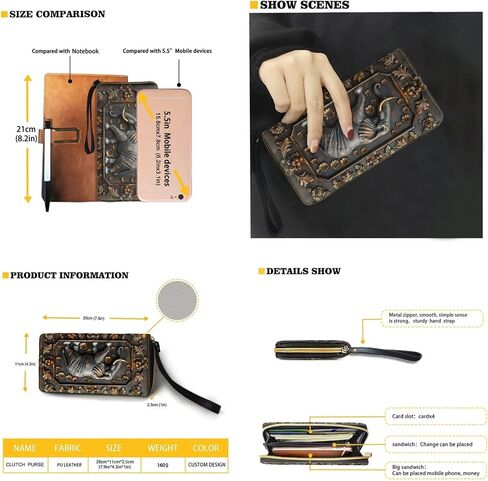Womens Handbag Wallet Set Leather Satchel Purse Handbag with Wristlet Wallet Top Handle Handbag for Ladies in Kuwait