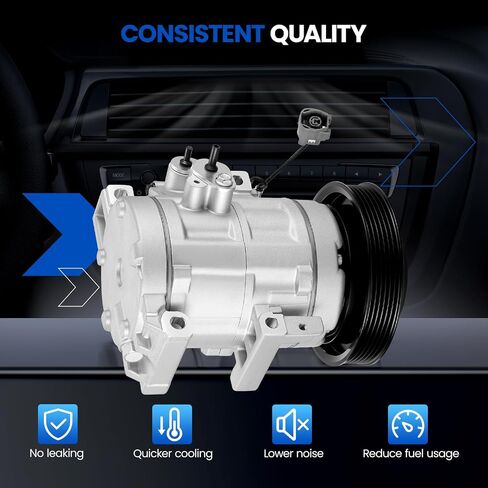 ‎00023-08011 Air Conditioning A/C Compressor with Clutch Compatible with Mercedes-Benz C-Class C230 C320, CLK-Class CLK320 CLK350, E-Class E300 E350, G-Class G500 G550, S-Class & More in Saudi Arabia