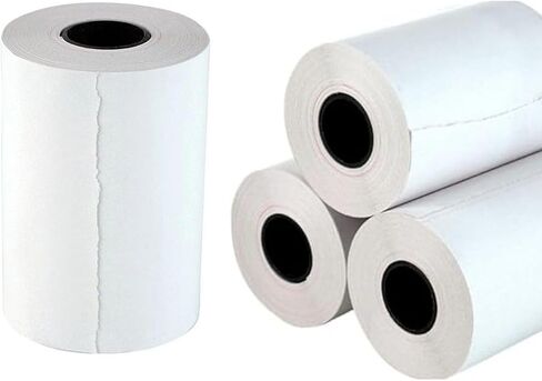 (50 لفة) 2 1/4 × 50 'BPA ، استلام الورق الحراري ، قوائم استلام الورق الحراري Clover Flex POS Cash Record Paper لمحطات بطاقات الائتمان ، Mini ، 57 ملم in Kuwait