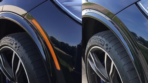 IJDMTOY EURO Black-Out Smoked Mort Marker Side Side Lens متوافق مع BMW 2014-19 F15 X5 X5M ، استبدل عاكسات العنبر OEM in Saudi Arabia