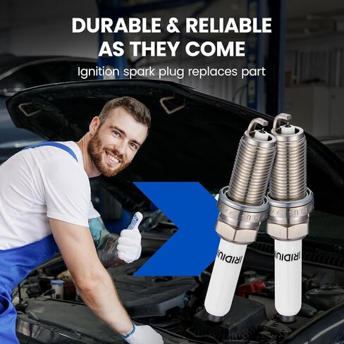 94833 Iridium Platinum Sparks Plugs 4 - متوافق مع VW Jetta و Passat و Golf و Beetle و GTI ومتوافق مع Audi A4 Allroad و A4 Quattro و Q5 و Q7 و A5 Sportback و A6 و A3 و TT Quattro & Macan in Kuwait