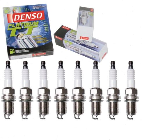 8 pc DENSO Platinum TT Spark Plugs compatible with Honda Civic 1.3L L4 2003-2005 in Saudi Arabia