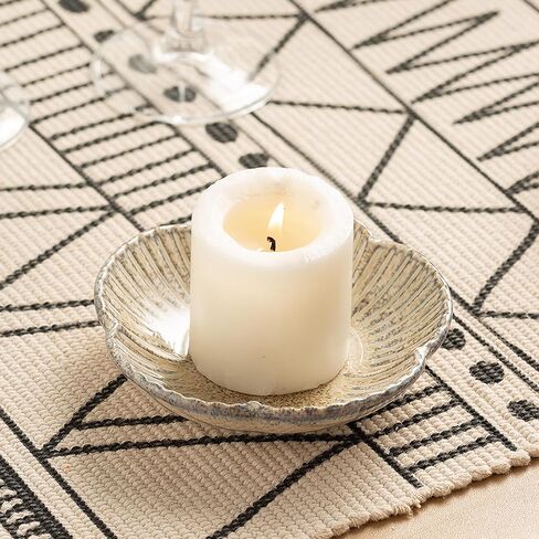 حامل شمعة سيراميك ، صينية شموع للبخور ، حامل بالو سانتو ، حامل شمعة Tealight ، Candle Stand لعرض الديكور في المنزل ، حفلات زفاف عيد الميلاد في عيد الهالوين ، حزمة واحدة (جمل) in Kuwait