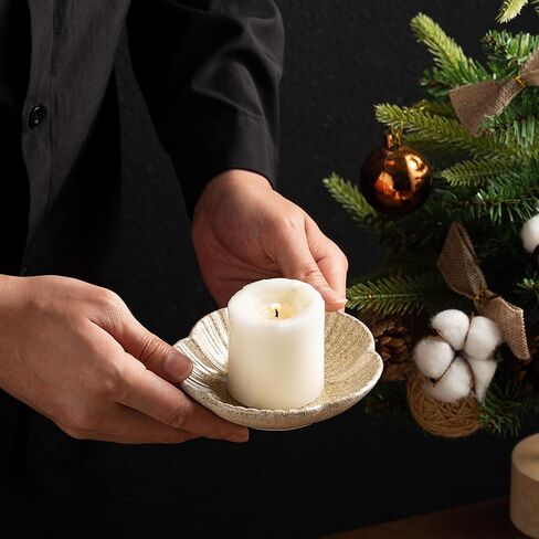 حامل شمعة سيراميك ، صينية شموع للبخور ، حامل بالو سانتو ، حامل شمعة Tealight ، Candle Stand لعرض الديكور في المنزل ، حفلات زفاف عيد الميلاد في عيد الهالوين ، حزمة واحدة (جمل) in Kuwait