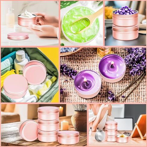 MotBach 8 Pack 4oz Tin Jars, 120ml Metal Tin cans, 4ounce Aluminum tin can jar Containers with Screw Lid for Lotion Bars, Salve, Balms, Beard Balm, Spices, Sample, Toiletries, Creams, Makeup Cosmetic in Saudi Arabia