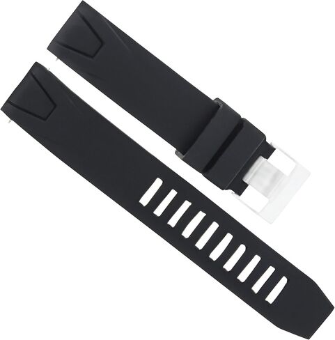 Ewatchparts 22 مم سوار حزام الشريط المتوافق مع أوميغا Seamaster 45.5mm كوكب أوشن ساعة المطاط in Saudi Arabia