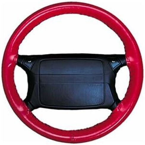 Wheelskins Original One Color non perforated style Leather Steering Wheel Cover - Color: Charcoal, Size: AX in Saudi Arabia