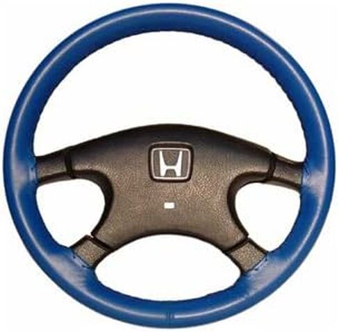 Wheelskins Original One Color non perforated style Leather Steering Wheel Cover - Color: Charcoal, Size: AX in Saudi Arabia