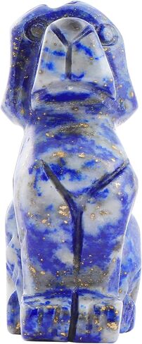 SMQ Crystal Dog Statues Home Decor Hand Carved Green Aventurine Small Dog Stone Healing Crystal Figurines Puppy Pet Sculpture Women Gifts(2 Inches) in Kuwait