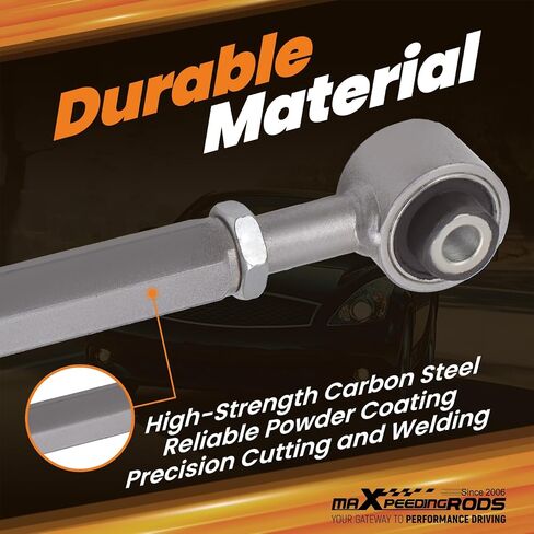 MaxPeedingrods أذرع الحدبة الخلفية لنيسان 370Z 2009-2016 ، من أجل Infiniti G35 Coupe Sedan G37 M35 M45 Q40 QX70 ، مع مسامير CAM in Saudi Arabia